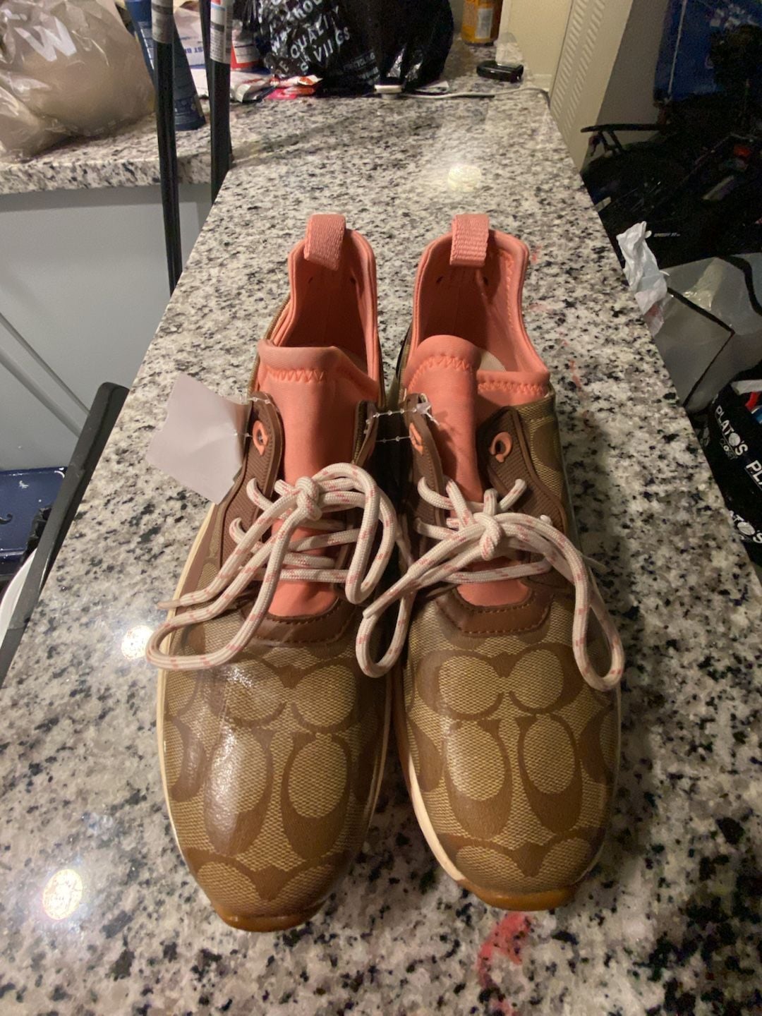 Coach Limited Edition Womens Logo Sneakers Size 10 B Multicolor